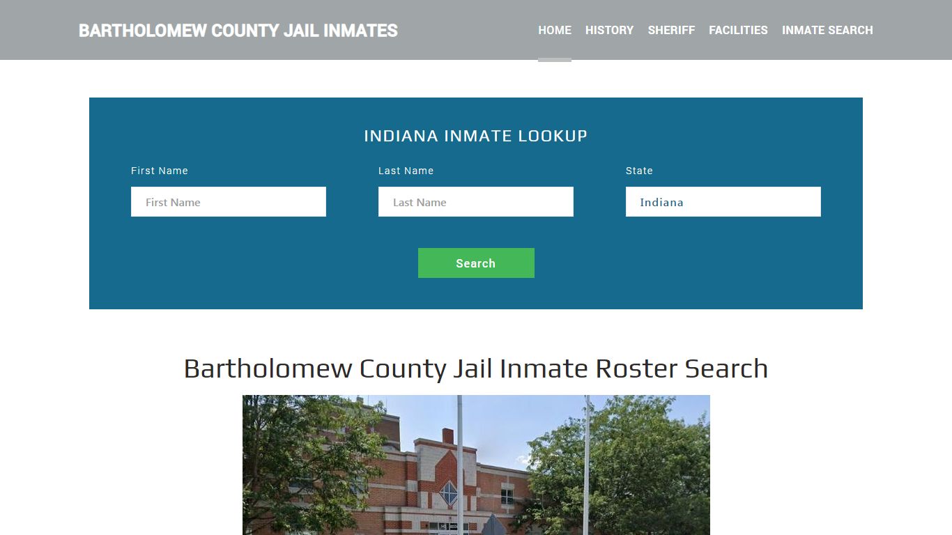 Bartholomew County Jail Inmate Roster Lookup, Columbus, IN